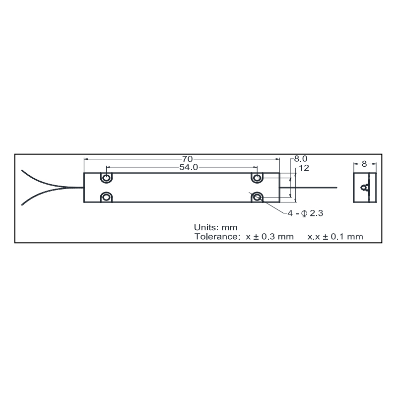 (1+1)×1多模900~1000nm泵浦&信号合束器