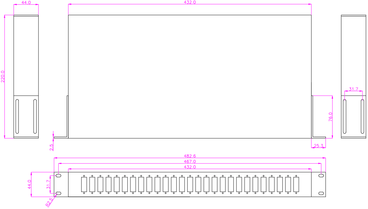 25GHz无热阵列波导光栅